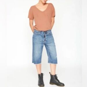 NWT Free People x Sandrine Rose Bermuda Distressed Shorts